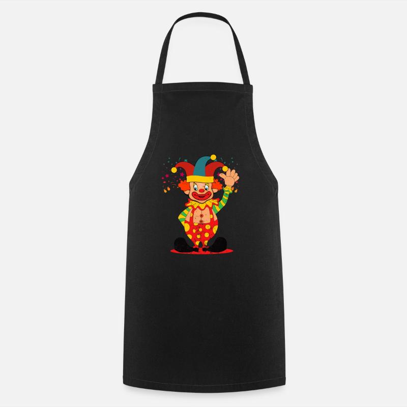 Carnival clown - Cooking Apron - black