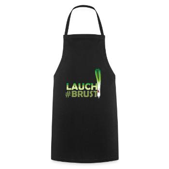 LAUCH #BRUST FITNESS TRAINING MUSKULÖS - Kochschürze - Schwarz - Vorne - AI Model Male 185 dark (185cm)