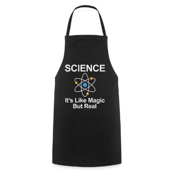 Science - C'est comme un cadeau magique mais réel - Tablier de cuisine - noir - Devant - AI Model Male 185 dark (185cm)