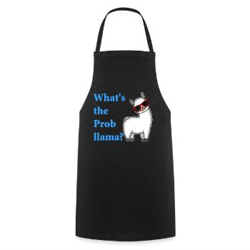 Llama alpaca saying gift women men children - Cooking Apron - black - Front - AI Model Male 185 dark (185cm)