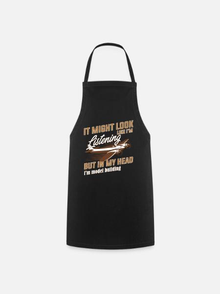 model airplane - Cooking Apron - black
