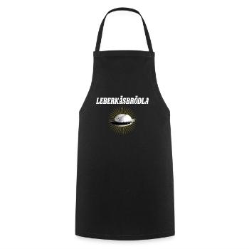 Leberkäse Brötchen Lustiges Franken Geschenk - Kochschürze - Schwarz - Vorne - AI Model Male 185 dark (185cm)
