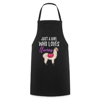 lama - Cooking Apron - black - Front - AI Model Male 185 dark (185cm)
