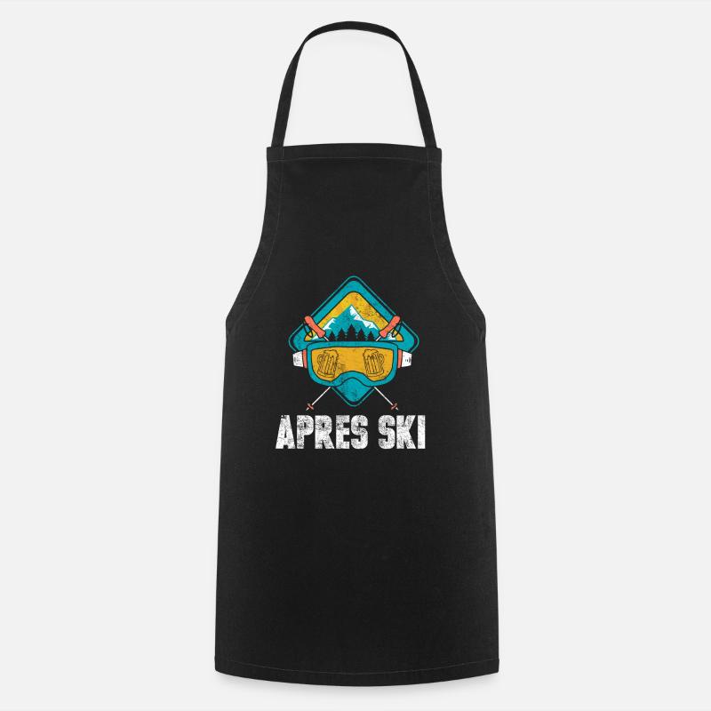 Apres Ski - Kochschürze - Schwarz