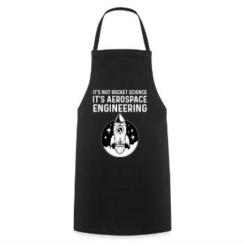 Aerospace Engineering - Cooking Apron - black - Front - AI Model Male 185 dark (185cm)