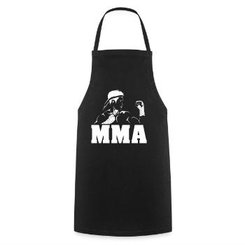 Symbole d’arts martiaux mixtes Fighter MMA cadeau - Tablier de cuisine - noir - Devant - AI Model Male 185 dark (185cm)