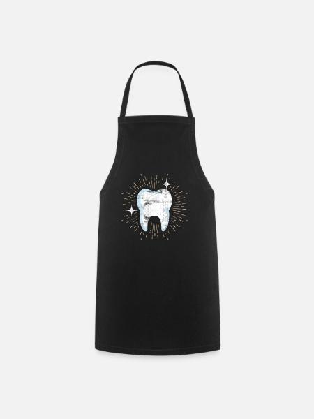 Zahn Zahnarzt Dental Hygiene Dentisten Halloween - Kochschürze - Schwarz