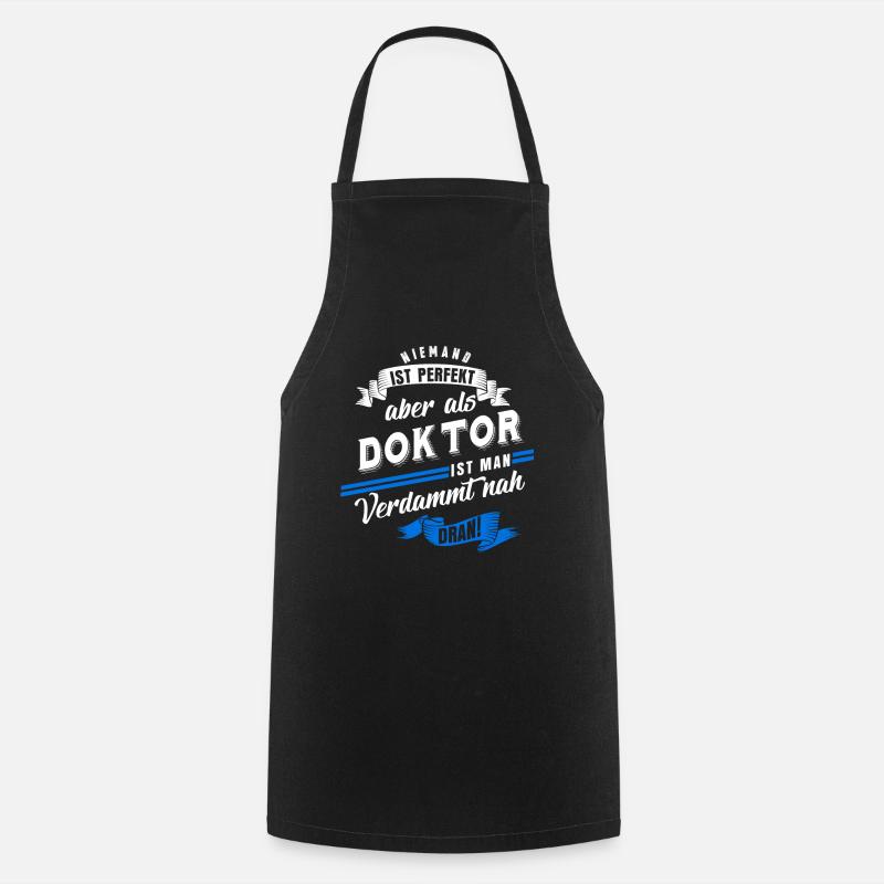 Doktor Doktortitel Doktorarbeit - Kochschürze - Schwarz