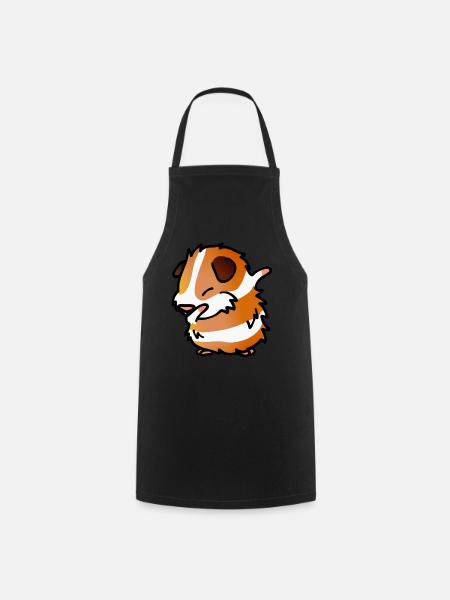 Dabbing idée cadeau cochon d'Inde - Tablier de cuisine - noir