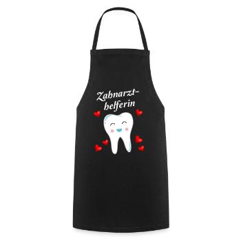 Zahnarzthelferin Geschenk Zahn Für Damen - Kochschürze - Schwarz - Vorne - AI Model Male 185 dark (185cm)