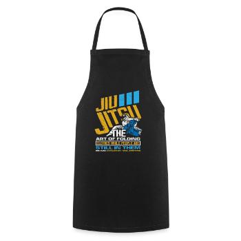 Jiu Jitsu - Cooking Apron - black - Front - AI Model Male 185 dark (185cm)