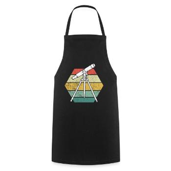star gazing - Cooking Apron - black - Front - AI Model Male 185 dark (185cm)