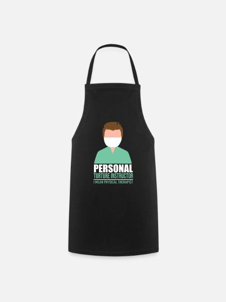 Physiotherapist physiotherapy git idea - Cooking Apron - black