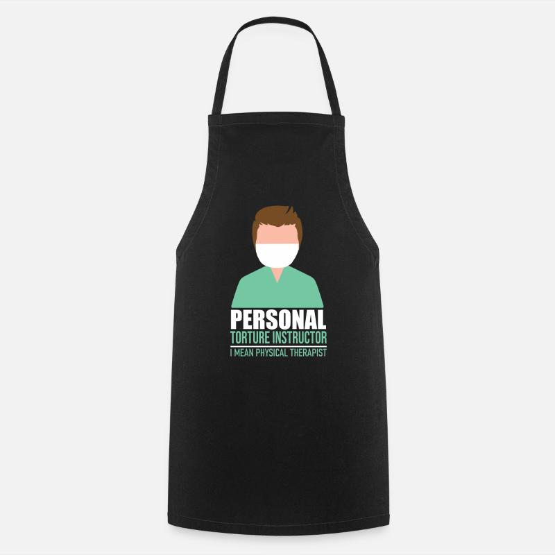 Physiotherapist physiotherapy git idea - Cooking Apron - black