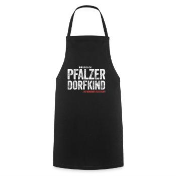 Pfälzer Dorfkind lustiges Sprüche Geschenk - Kochschürze - Schwarz - Vorne - AI Model Male 185 dark (185cm)