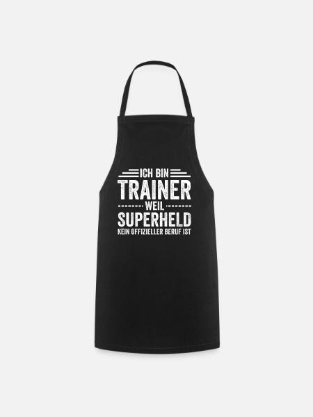 Fußball Trainer - Kochschürze - Schwarz