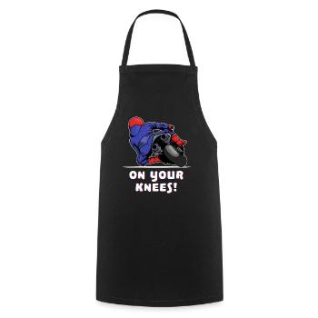 Motorbike motorbikes racing driver biker motorsport - Cooking Apron - black - Front - AI Model Male 185 dark (185cm)