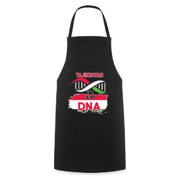 Tajikistan is in my DNA - Cooking Apron - black - Front - AI Model Male 185 dark (185cm)