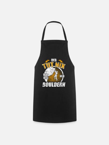 Bouldern Boulder - Kochschürze - Schwarz