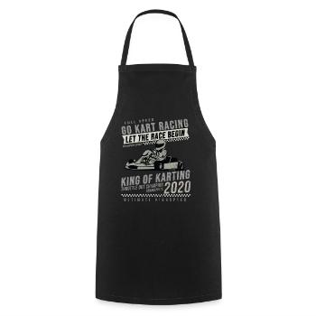 Go Kart - Tablier de cuisine - noir - Devant - AI Model Male 185 dark (185cm)