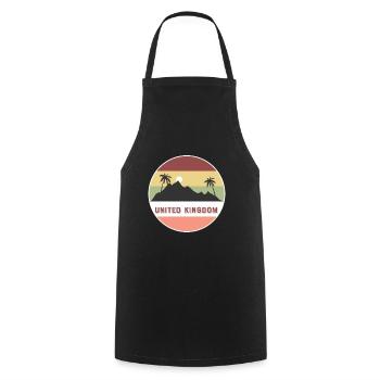 vereinigtes königreich Retro Land und Länder - Kochschürze - Schwarz - Vorne - AI Model Male 185 dark (185cm)
