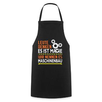 Maschinenbau Ingenieur Mechaniker Designs - Kochschürze - Schwarz - Vorne - AI Model Male 185 dark (185cm)