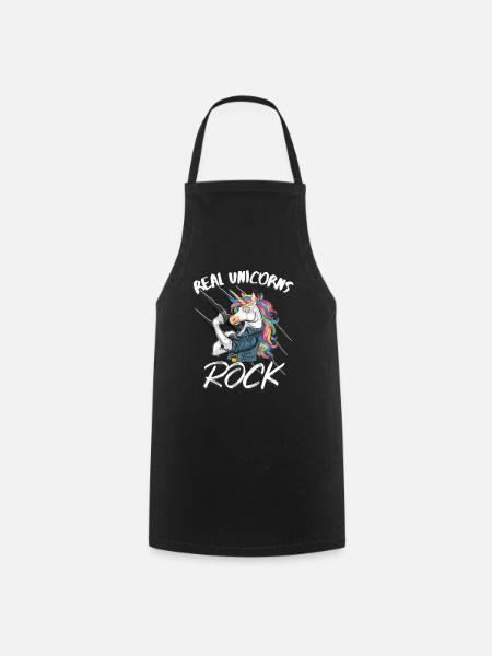 Rockers licorne rock vraies licornes - Tablier de cuisine - noir