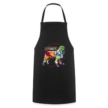 Hovawart dog gift - Cooking Apron - black - Front - AI Model Male 185 dark (185cm)