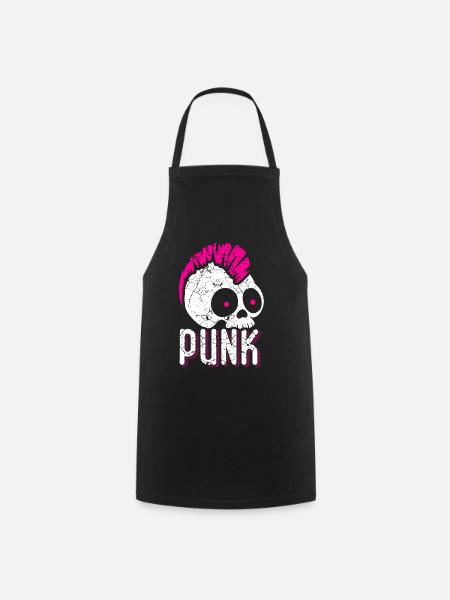 Punk Rock Musik Punkrocker Punks Punker Geschenk - Kochschürze - Schwarz
