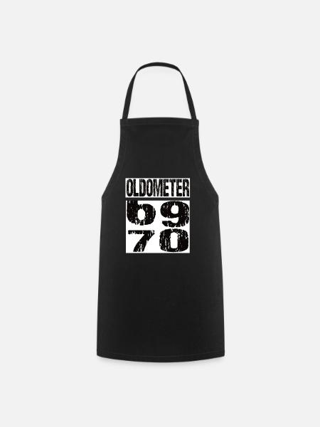 70th Birthday - Cooking Apron - black