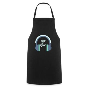 Hip hop bat cadeau de musique de danse break écouteurs - Tablier de cuisine - noir - Devant - AI Model Male 185 dark (185cm)