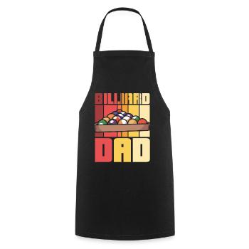 Billiard Dad - Kochschürze - Schwarz - Vorne - AI Model Male 185 dark (185cm)