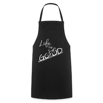 Bike Fully funny positive cycling road bike - Cooking Apron - black - Front - AI Model Male 185 dark (185cm)