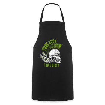 Punk rock punk punker music retro punks - Cooking Apron - black - Front - AI Model Male 185 dark (185cm)