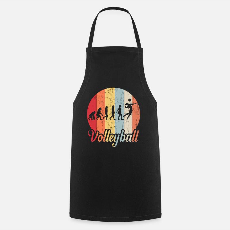 évolution volley-ball - Tablier de cuisine - noir