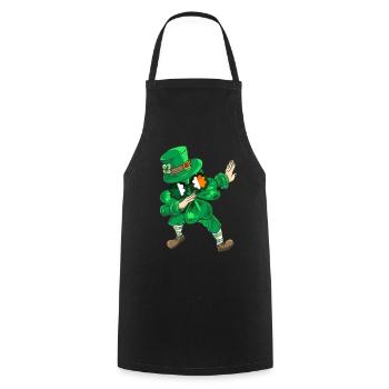 Déguisement de shamrock St Patricks Day pour enfant - Tablier de cuisine - noir - Devant - AI Model Male 185 dark (185cm)