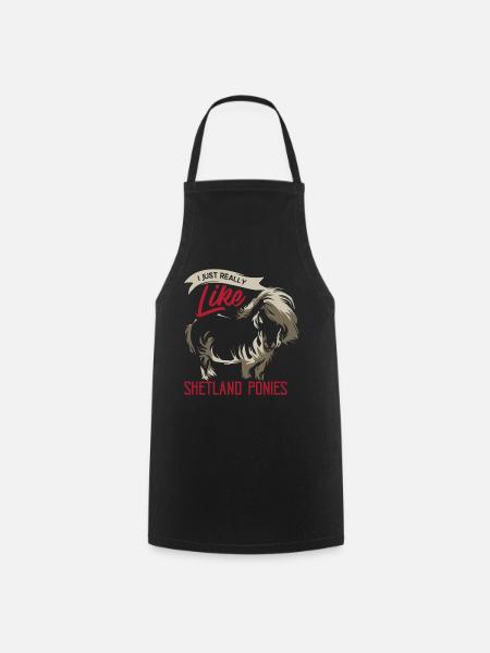 poney Shetland - Tablier de cuisine - noir