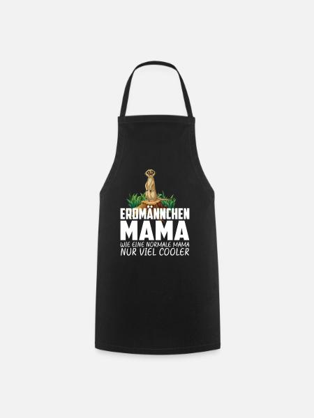 ERDMÄNNCHEN MAMA - Kochschürze - Schwarz