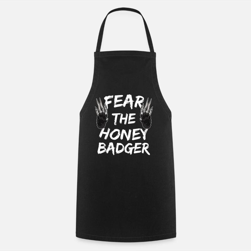 Craignez le blaireau de miel - Tablier de cuisine - noir