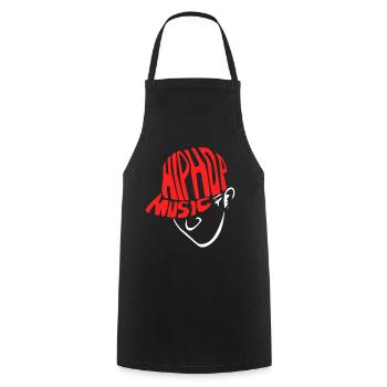 Hip hop - Tablier de cuisine - noir - Devant - AI Model Male 185 dark (185cm)
