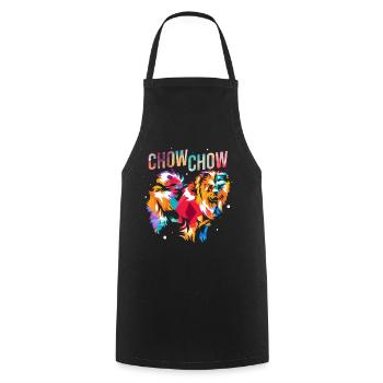 Chow Chow - Tablier de cuisine - noir - Devant - AI Model Male 185 dark (185cm)