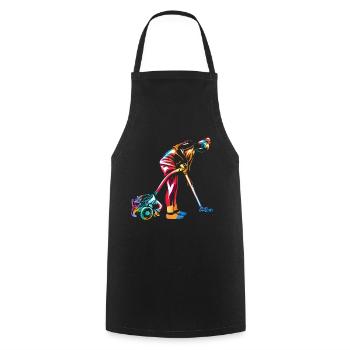housekeeper - Cooking Apron - black - Front - AI Model Male 185 dark (185cm)