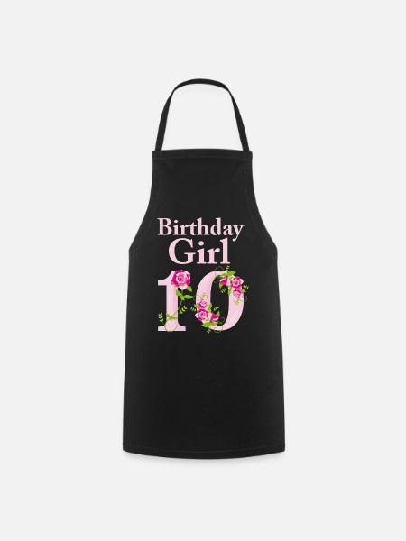 Anniversaire cadeau fille 10 ans - Tablier de cuisine - noir