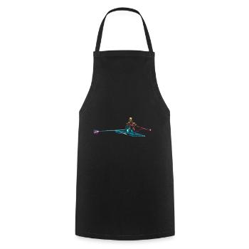 Aviron - Tablier de cuisine - noir - Devant - AI Model Male 185 dark (185cm)