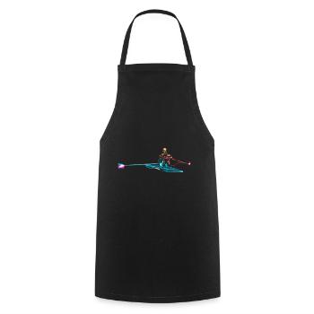 Aviron - Tablier de cuisine - noir - Devant - AI Model Male 185 dark (185cm)