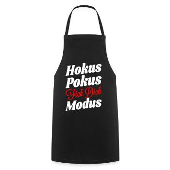 Hokus Pokus Fick Dich Modus - Kochschürze - Schwarz - Vorne - AI Model Male 185 dark (185cm)
