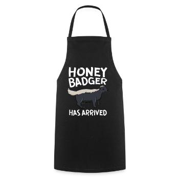 Honey Badger Has Arrived - Cooking Apron - black - Front - AI Model Male 185 dark (185cm)