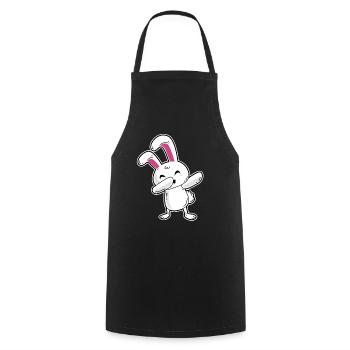 Dabbing bunny - Cooking Apron - black - Front - AI Model Male 185 dark (185cm)