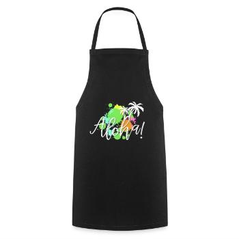 Été - Tablier de cuisine - noir - Devant - AI Model Male 185 dark (185cm)