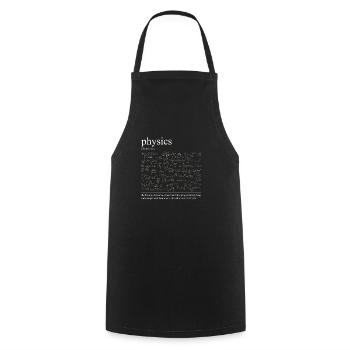 Lustiges Design für Physiker - Kochschürze - Schwarz - Vorne - AI Model Male 185 dark (185cm)